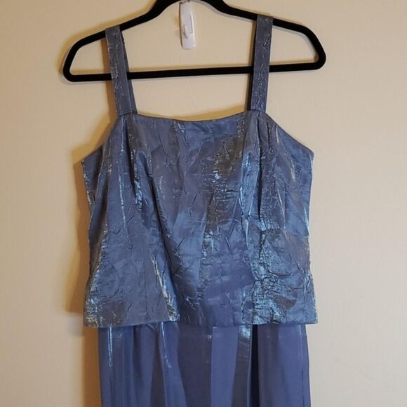 Alex-evenings Women's Silver and Grey Dress - Picture 2 of 8